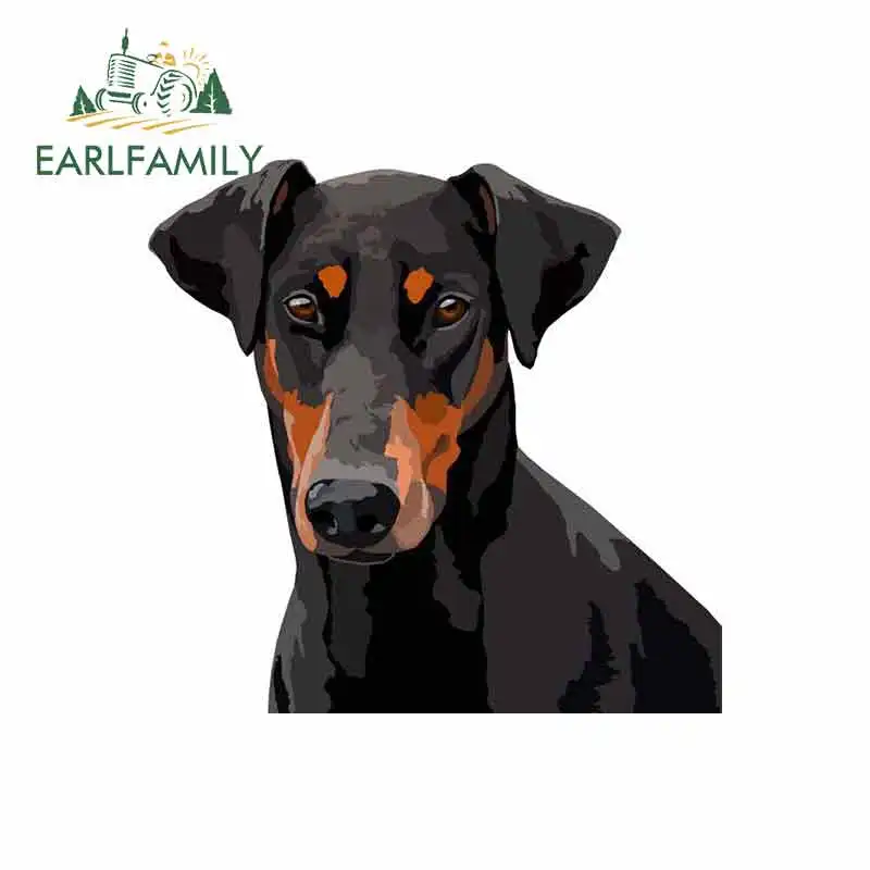 EARLFAMILY 13 см x 12 5 для Doberman Мультфильм комиксов виниловые наклейки на машину шлем RV