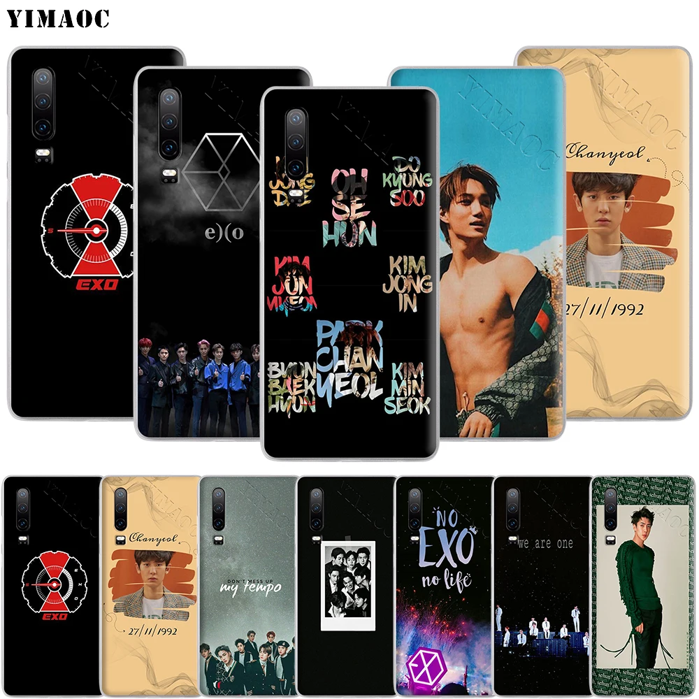 Чехол для телефона YIMAOC Sehun Chanyeol EXO Huawei P8 P9 P10 P20 P30 Lite Pro P Smart Z 2018 2019 | Мобильные