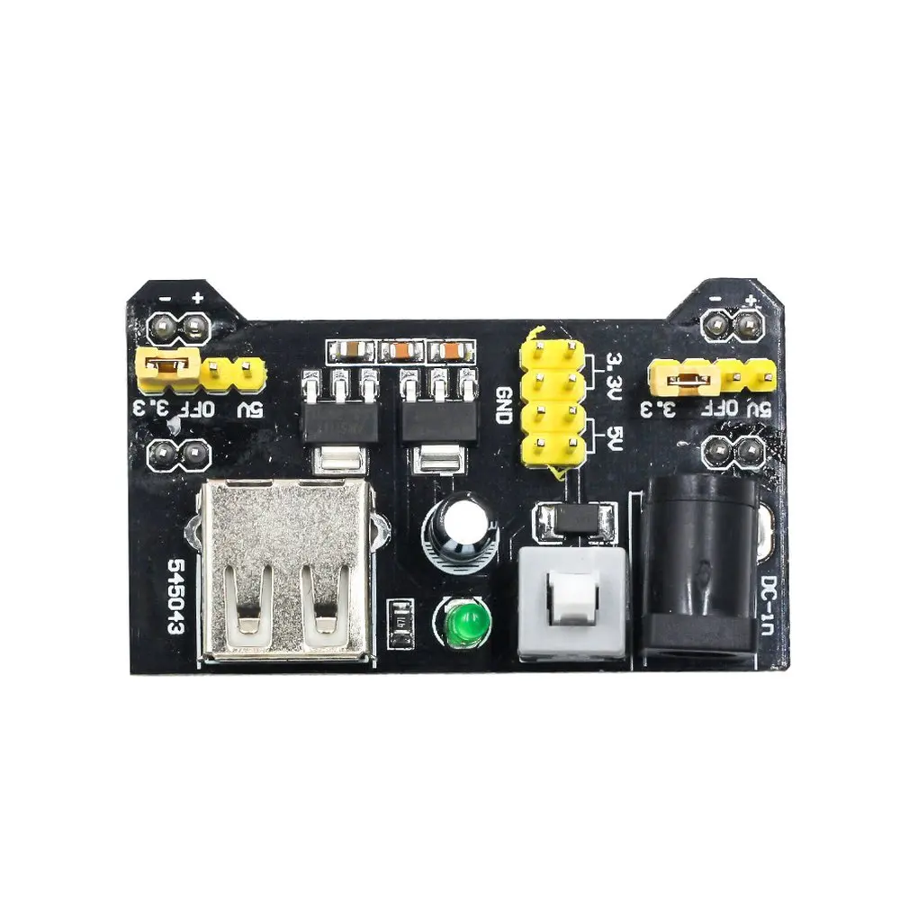 Макетная плата модуль питания Mb 102 двухполосная 5V3. 3 в выход постоянного тока