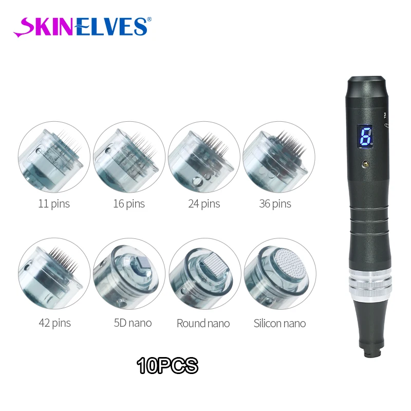 Dr.pen M8 Micro Needle 10 шт. Derma Pen 11/16/24/36/42/Nano MicroNeedling татуировки иглы картридж замена кожи