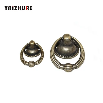 

Vintage Alloy Cabinet Handles Furniture Knobs Kitchen Drawer Cupboard Ring Pull Handles Furniture Fittings,Bronze Tone,8Pcs