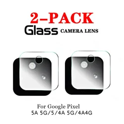 Premium Tempered Glass Camera Lens & Screen Protector Kit (2 - Pack) for Tempered glass (For Pixel 4A 5G)