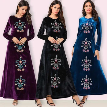 

Turkey Abaya Islamic Muslim Long Dress Hijab Arabic Dresses Kaftan Morocco Tesettur Elbise Robe Musulmane Longue Caftan Vestidos