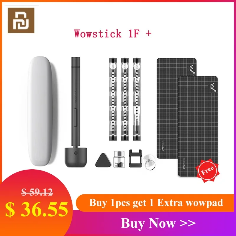Оригинальная электрическая отвертка Youpin Wowstick 1F + 64 в 1 Беспроводной литий ионный