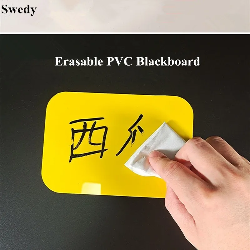 10 Pcs A5 Reusable Chalkboard Signs Message Board Table Numbers Card Display Board Waterproof PVC Erasable Blackboards 10 pieces a6 waterproof chalkboard signs tables pvc erasable boards product name price tag display board