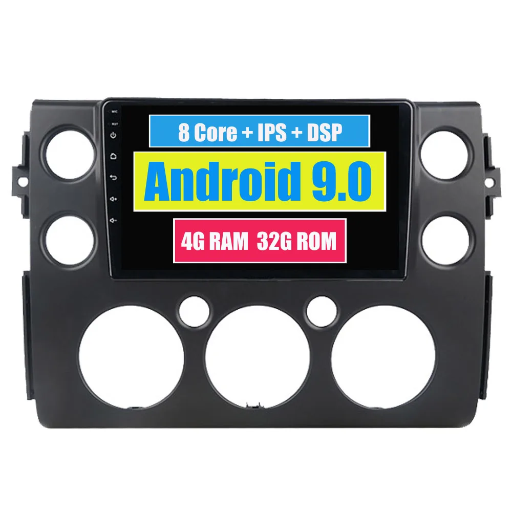 Автомагнитола стерео для Toyota FJ Cruiser FJCruiser 2007- сенсорный экран Android gps навигация Мультимедийная карта+ камера заднего вида - Цвет: Android 9.0
