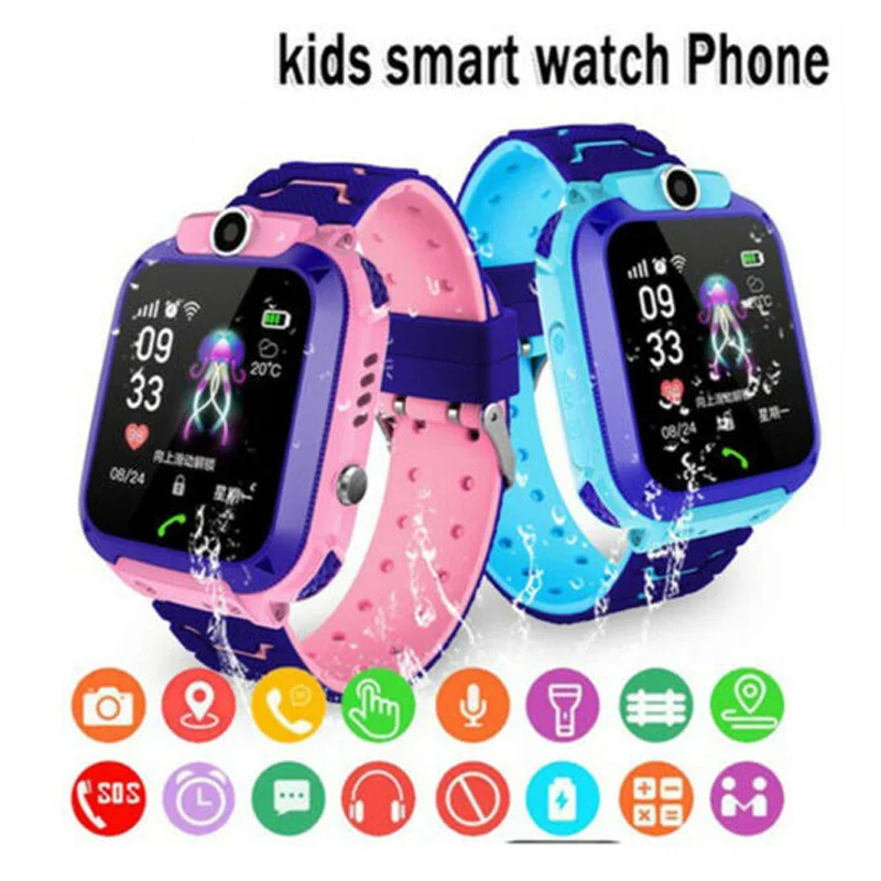  Smart Uhr GPS GSM Locator TouchScreen Tracking SOS Wasserdichte Armband für Kinder NK-Shopping
