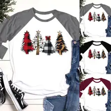 ^^Best Offers Women's Merry Christmas Tree Printed Blouse Plus Size Basic Long Sleeve Women Solid O-Neck Casual Women Loose female ^^Best Offers Women's Merry Christmas Tree Printed Blouse Plus Size Basic Long Sleeve Women Solid O-Neck Casual Women Loose female