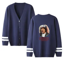 Странные Вещи v-образным вырезом мужской свитер-кардиган/женский Осень Зима Новая мода длинный рукав теплая верхняя одежда трикотажные повседневные свитеры