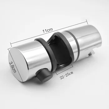 

Universal 22-25MM O.D. Adjustable Hand Shower Rail Head Bracket Holder for Slide Bar Slider Clamp Bathroom Replacement