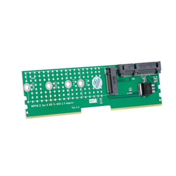 

M.2 NGFF B-Key SSD to SATA Adapter DDR Memory Slot Expansion Board Raiser Riser Card Support 2230 2242 2260 2280 M2 SSD