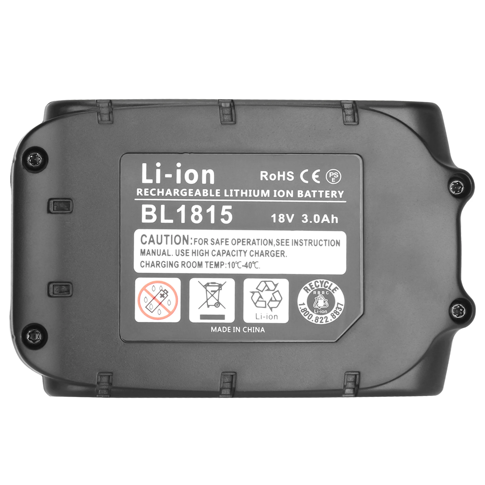 Bateria de lítio recarregável 18v, 3000ah para