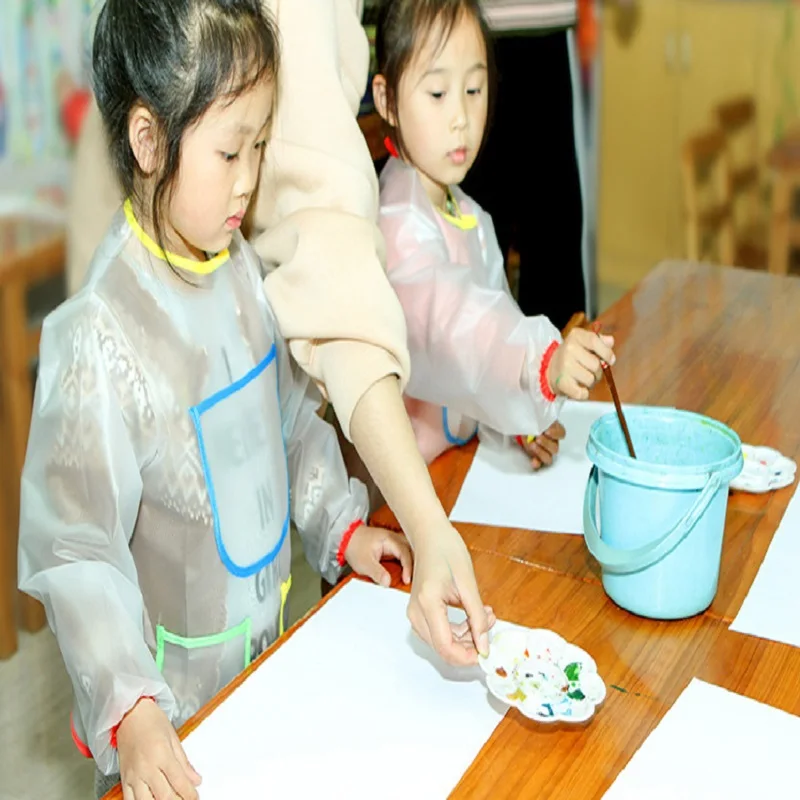

Scratch Art Kids Craft Long Sleeve Painting Apron School Smock Interesting Learning Educational Toys Drawing Board Accessories