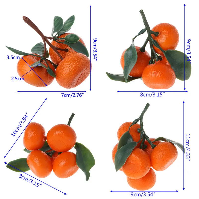 Реалистичные искусственные Мандариновые фрукты поддельные апельсины дисплей еда дома кухня вечерние украшения для магазина фруктов Ресторан реквизит