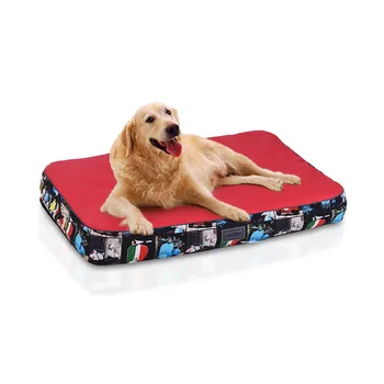 

Portable Inflatable Pet Dog Cat Pad Mat Bed with Removable Washable Cover Pillow Water & Air-filled Cooling Warm Pet bed mat