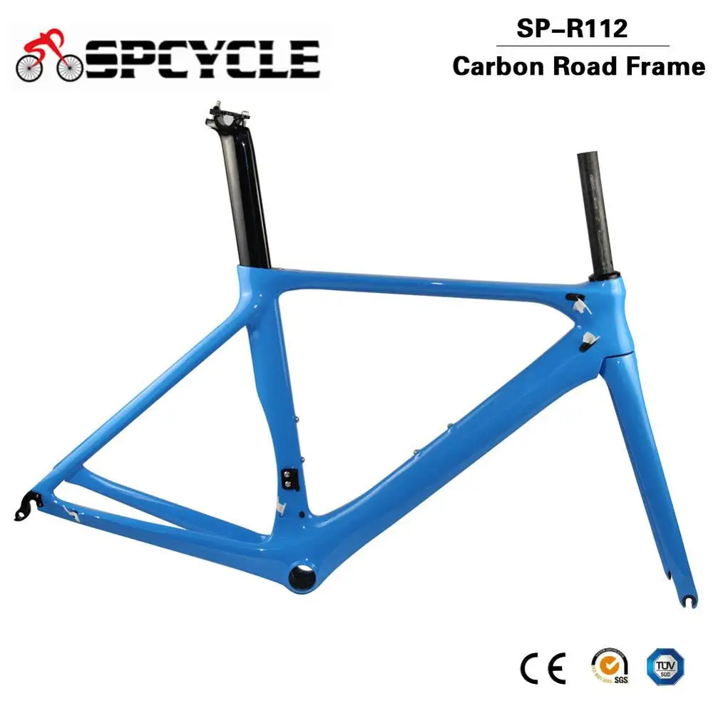 Spcycle 700C Aero Carbon Road Bike Frame T1000 Carbon Road Bicycle Frame DI2& Machinery Racing Bicycle Carbon Frameset BB86