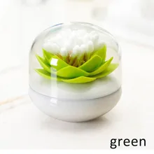  Table Decor 2 In 1 Portable Living Room Decoration Lotus Shaped Cotton Bud Holders Cotton Swab Box Toothpicks Holder 