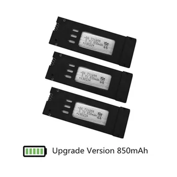 

3.7v Rechargeable Battery For E58 JY019 S168 RC Quadcopter Drone Spare Parts lipo Battery 3.7v 850mAh 3pcs