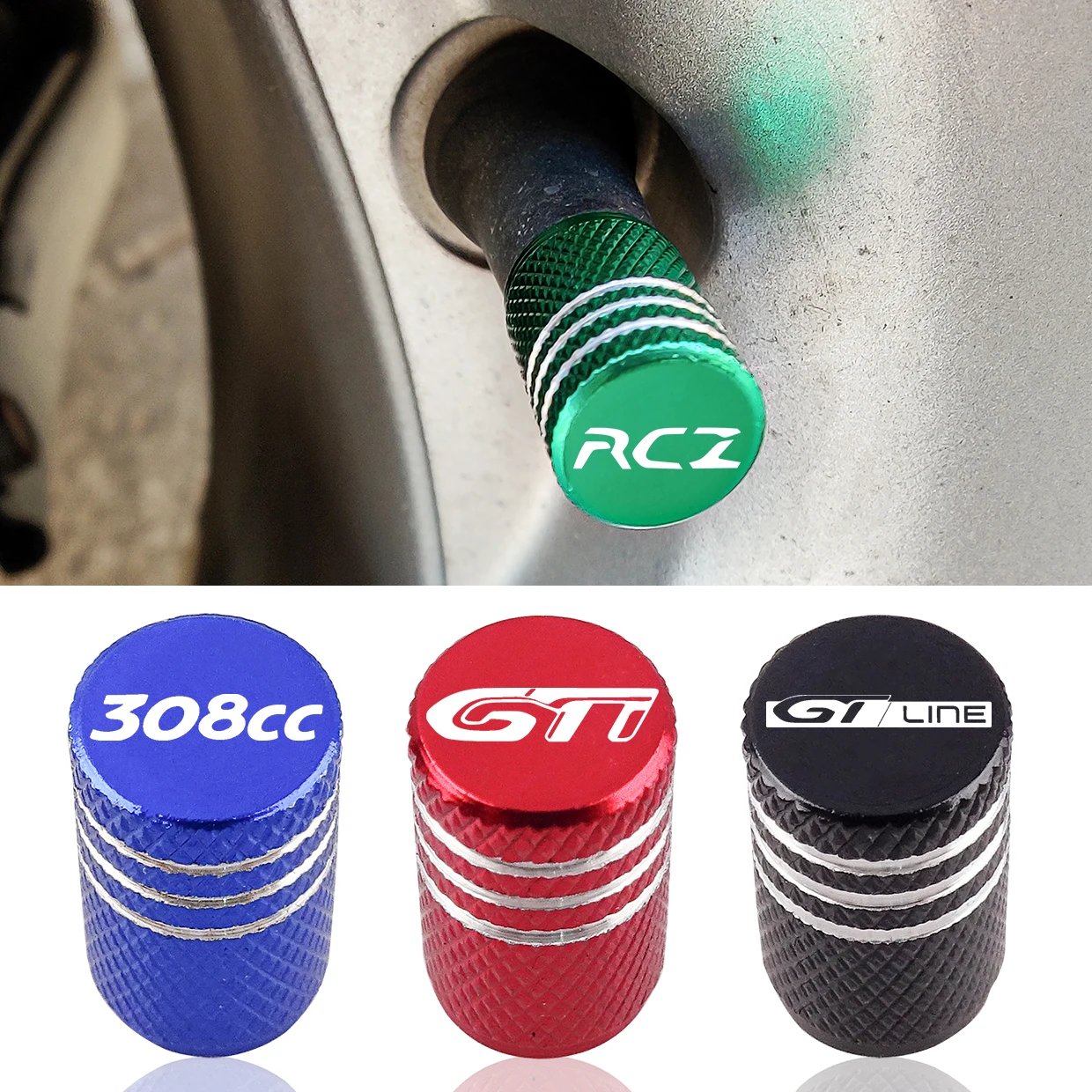 Алюминиевая накладка на шину с эмблемой для Peugeot 206 207 307 308 CC 3008 4007 4008 5008 GTI GT line Boxer iOn