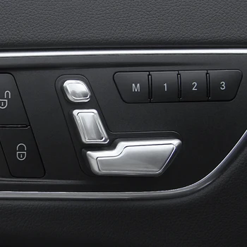 

For Mercedes Benz E- EW212 w218 CLS X166 GLC Class ABS Chrome Seat Adjust Button Switch Cover Door Adjustment Button Car Styling