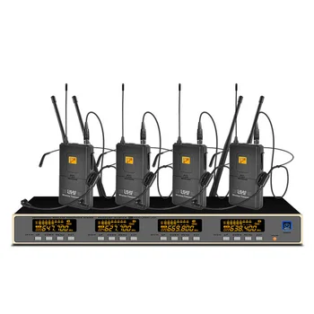 

Professional UHF Wireless Microphone Four Headset Microphones for Outdoor Event Stage Performance Microphone Wireless