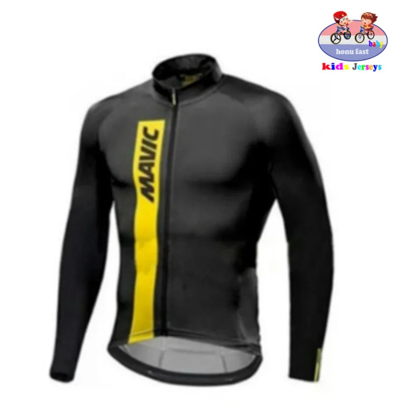 long cycling jersey1 Детский костюм Джерси для езды на велосипеде с длинным рукавом MTB велосипед одежда весна/осень детская одежда для велоспорта - Цвет: long cycling jersey1