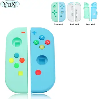 

YuXi Protection Cases for Nintend Switch NS Joy Con Replacement Housing Shell Cover w/ L R Button green Controller Case