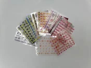 

30Sheets different colorful VDSM Nail Sticker Self-adhesive DIY Sticker Decals Tips Manicure Nail Art Decals