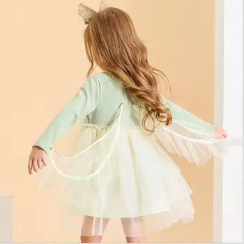 

2020 new wholesale girls princess dress fashion patchwork spring girls dresses 2-7t C442