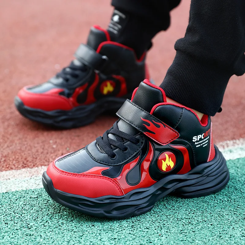 

BOY'S Shoe Children Cotton-padded Shoes Winter Leather Warm Second Cotton Winter Shoes 2019 New Style Fashion Autumn And Winter