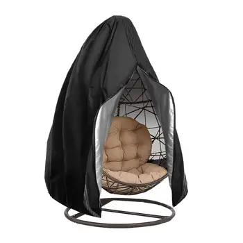 

Indoor Outdoor Patio Hanging Chair Cover Wicker Egg Swing Chair Waterproof Dust Covers For Courtyard Garden
