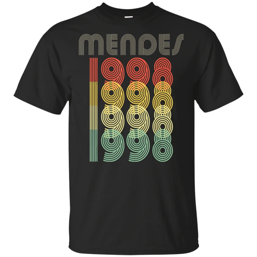 Mendes 98 Gift Shawn T-Shirt Vintage Black-Navy Short Men-Women Style Round Tee Shirt | Мужская одежда
