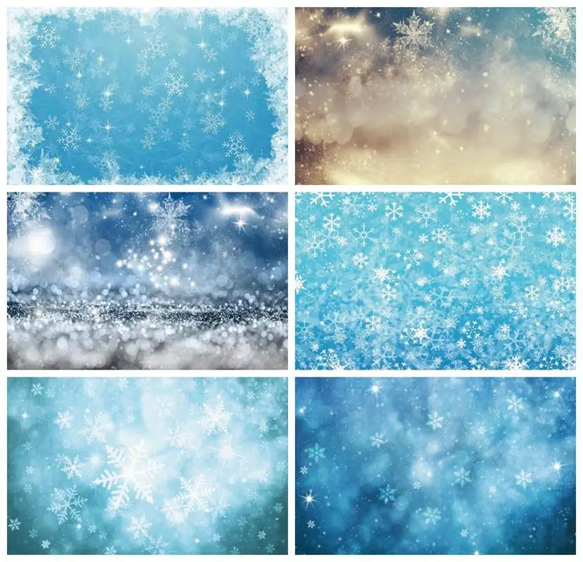 Laeacco Light Bokeh Snowflake Spots Photography Backdrops Winter Backgrounds Birthday Photophone Newborn Photocall Photo Studio |