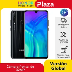 Глобальная версия смартфона Honor 20 Lite, 4 Гб 128 ГБ, Kirin 710, Восьмиядерный, фронтальная 32MP идентификация лица, 24MP камера Google ju