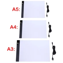 A3 A4/A5 dimensioni tre livelli dimmerabili Led Light Pad,Tablet protezione degli occhi più facile per la pittura diamante accessori per strumenti di ricamo