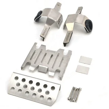 

Metal Front Middle Chassis Armor Skid Plate Guards Upgrade Part for 1/8 RC Model Car TRACTION HOBBY KM2 TH2 Parts