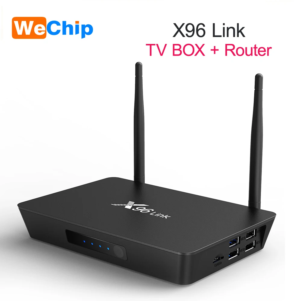 ТВ-приставка X96 Link Android Amlogic 2 Гб 16 с роутером SIFLOWER SF16A18 функция маршрутизатора 100M LAN