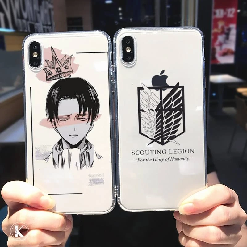 attack on titan anime design funda Phone Case Transparent soft For iphone 5 5s 5c se 6 6s 7 8 11 12 plus mini x xs xr pro max iphone 7 cover