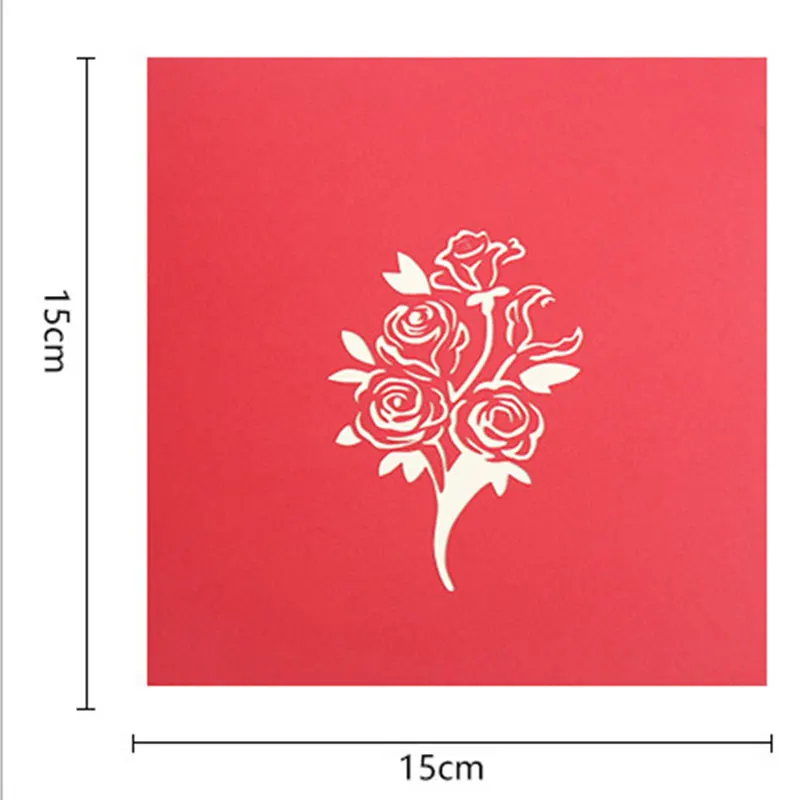  HOT 3D Greeting Cards Wedding Invitations for Mother Daughter Wife Anniversary NDS66 - 4000225528190