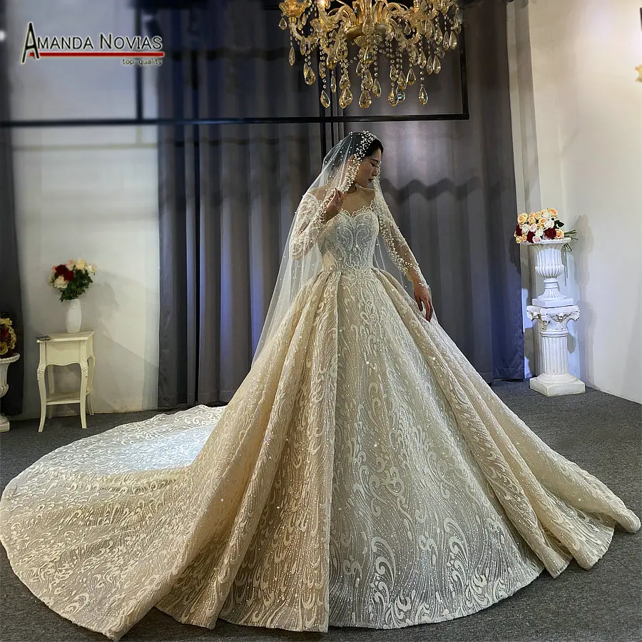 New model special lace wedding dress royal bridal dress|Wedding Dresses ...