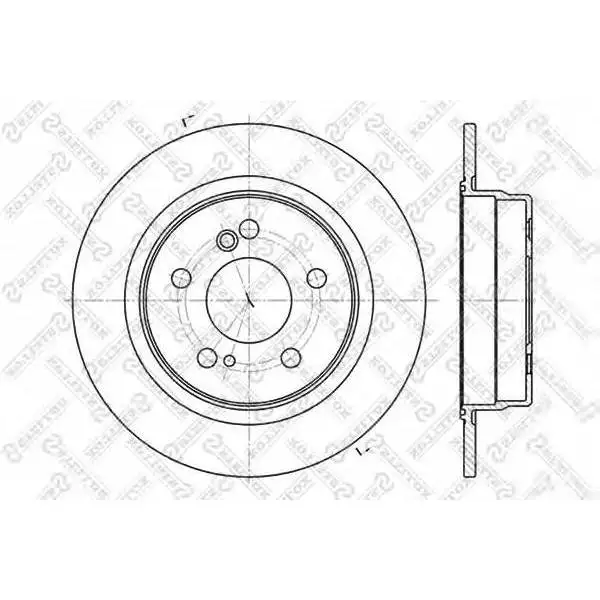 Диск тормозной задний MB W202/W203/W210 2.0-3.0TD 85 STELLOX 602