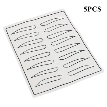 

5pcs Microblading Permanent Makeup Eyebrow Tattoo Practice Latex Skin Eyebrow Cosmetic Training