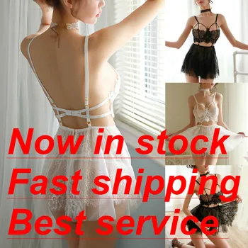 

Women's Sexy Seductive Wear Hollow Out Night Skirt Ladies Perspective Nightdress