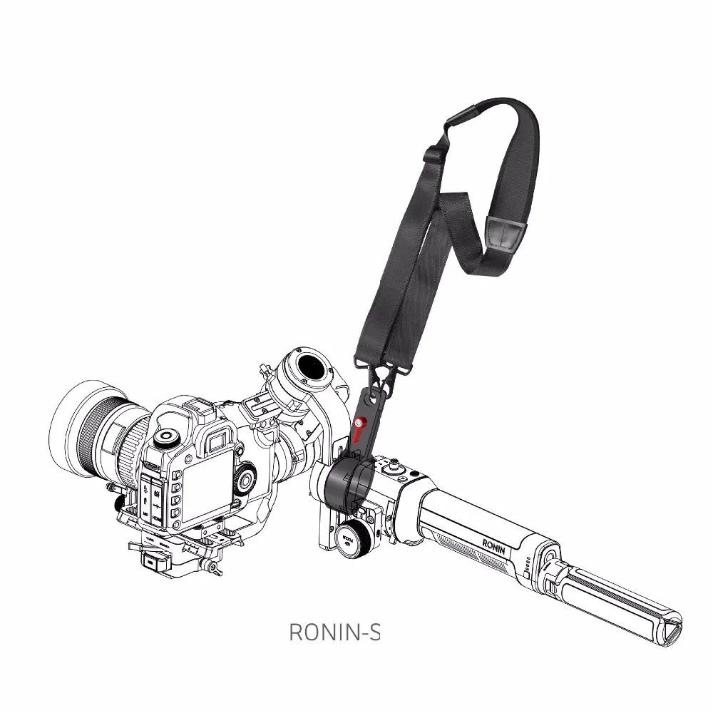 RS-ST01 Ronin-S ЧПУ аксессуар на ремне с пряжкой ручной выпуск Ремень Через Плечо Слинг