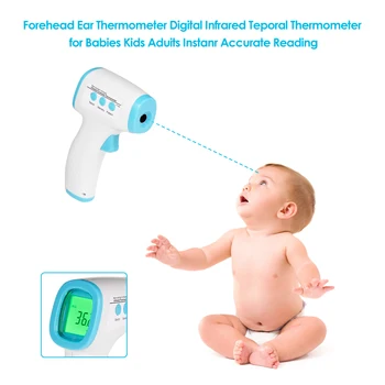 

Forehead Ear Thermometer Digital Infrared Temporal Thermometer For Babies Kids Adults Instant Accurate Reading