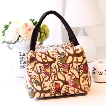 

Insulated Lunch Bag Thermal Cartoon Animal Print Tote Bags Cooler Picnic Food Lunch box bag for Women Girls Ladies Kids Children