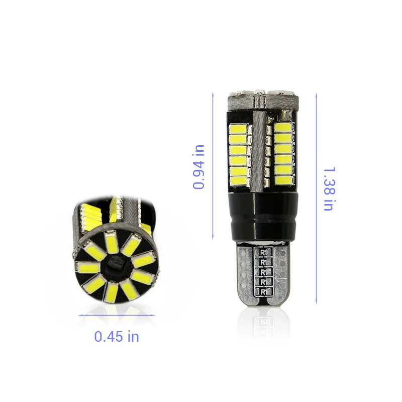 Edislight Canbus T10 194 W5W 54SMD светодиодные лампы для парковки нет ошибок для Mercedes Benz W124 W164 W202 W203 W204 W210 W211 W220 W222