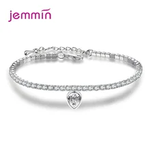Топ Поставщика корейский тренд 925 стерлингового серебра женские браслеты со стразами для женщин кубическая подвеска с цирконом Ювелирное Украшение в подарок на день рождения