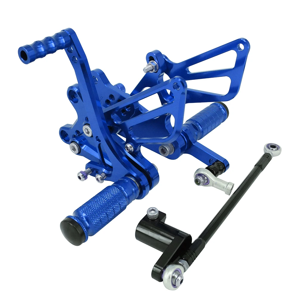 CNC Мотоцикл Регулируемые штифты для заготовки педали отдых для HONDA CBR954RR CBR 954RR - Цвет: Синий