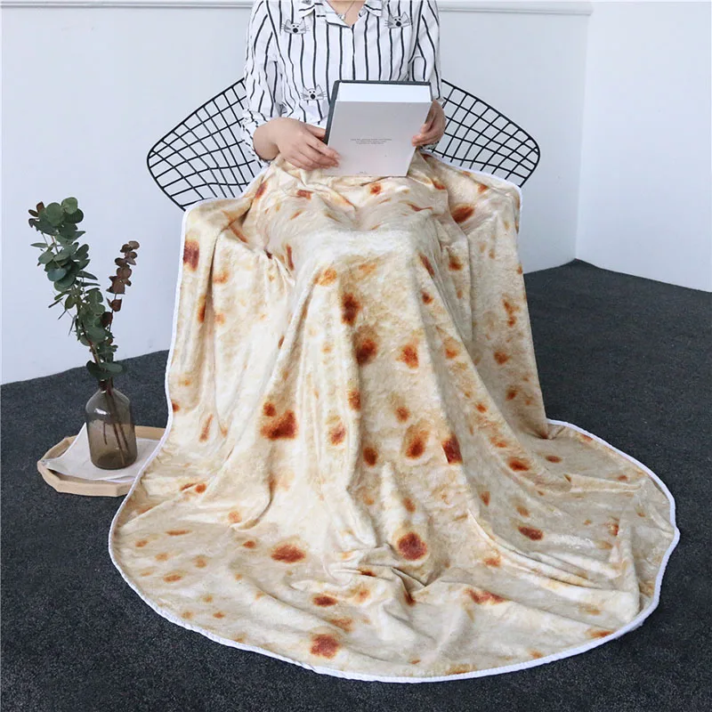 Постельные принадлежности экспорт Tortillas Pita одеяла покрывало Burritos диван решетка